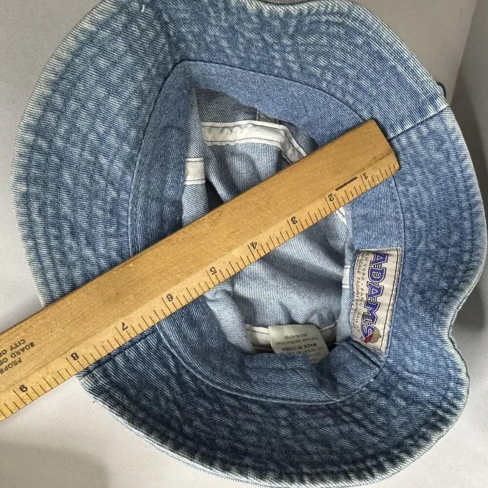 Vintage‎ Adams Kids XL Bucket Hat Denim 1990’s